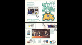 PE223 : 1989-90 - Diptyque 'Chute Mur de Berlin & réunifictaion allde'