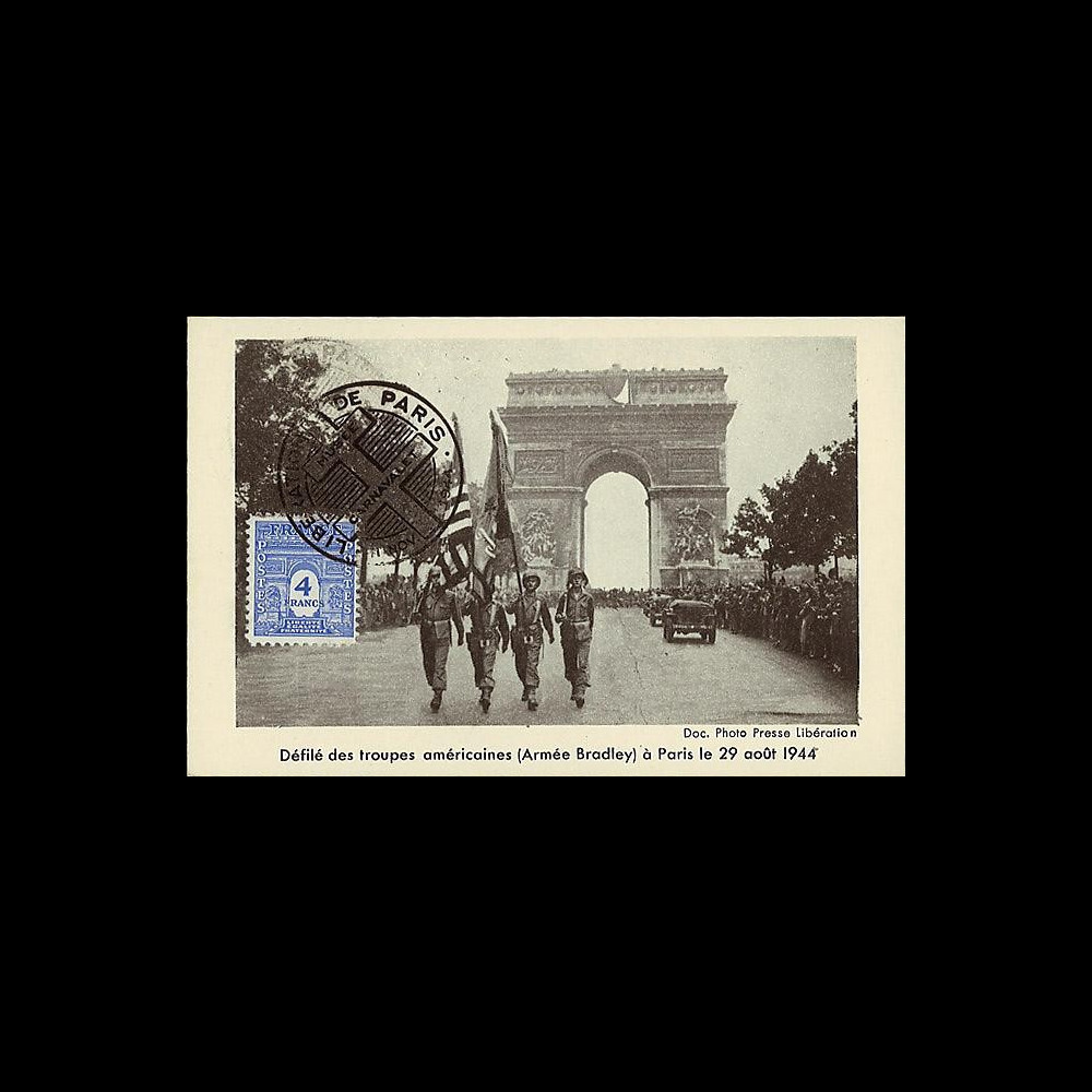 W2-FR627-C1 : 1944 - CM 'Libération de Paris' TP YT 627