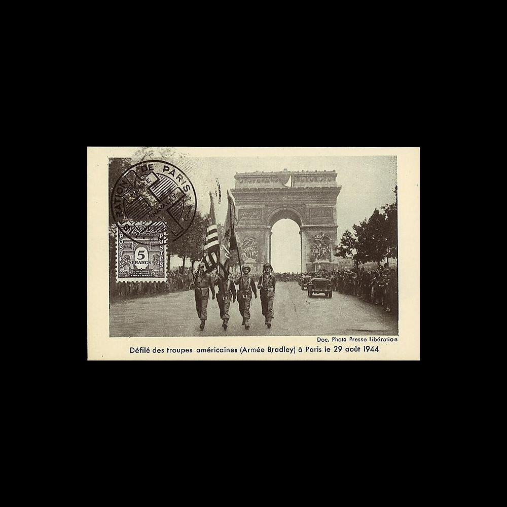 W2-FR628-D1 : 1944 - CM 'Libération de Paris' TP YT 628