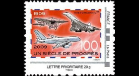 A380-85N1 : 2009 - TPP 'Un Siècle de Progrès' - Prio 20g IDTimbre