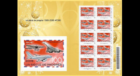 A380-85F1 : 2009 - Feuillet 'Un Siècle de Progrès' - Prio 20g Montimbramoi