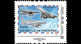 A380-85N2 : 2009 - TPP 'Un Siècle de Progrès' - Monde 20g IDTimbre