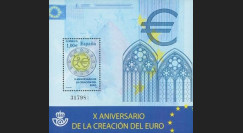 PE570-ESP-B : 2009 - Bloc Espagne '10 ans de l'Euro'