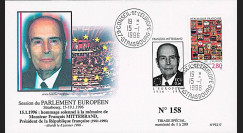 PE317A : 01-1996 - FDC Parlement européen "Hommage à M. François MITTERRAND