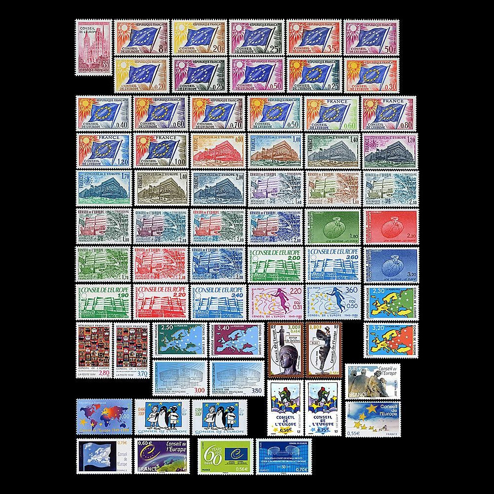N°CE09-60-COL : 1958-2009 - Collection 66 TP service Conseil de l'Europe