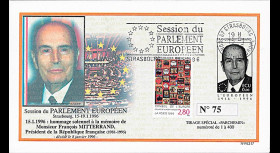 PE317B : 01-1996 - FDC Parlement européen "Hommage à François MITTERRAND