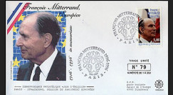 PE332-2 : 1997 - 1er Jour TP hommage à Mitterrand - Paris