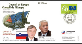 CE60-IV : 2009 - FDC session CE 'Election du Secrétaire général M. Thorbjørn Jagland'