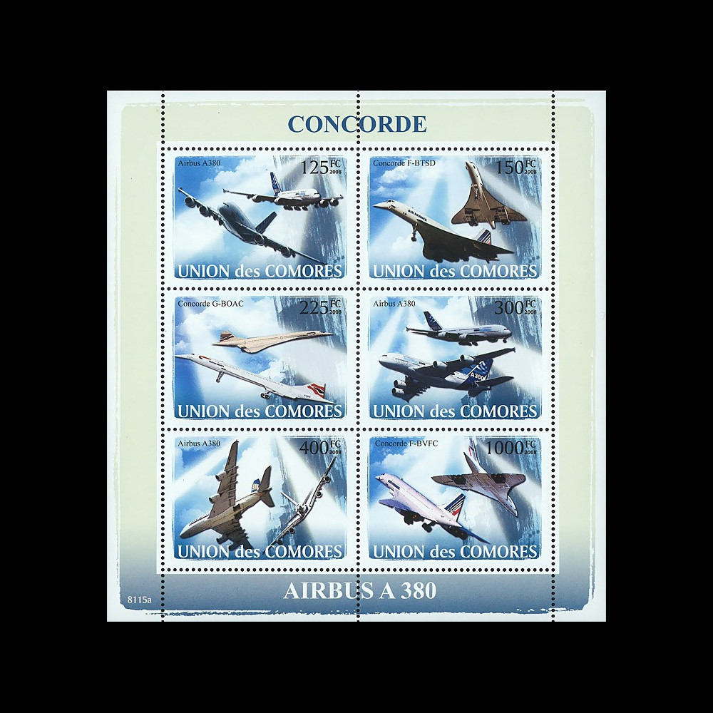 A380-95N : 2008 - Bloc Union des Comores "Airbus A380