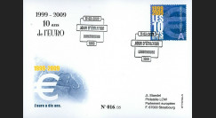 PE570-LUX : 2009 - FDC Luxembourg '1er Jour TP 10 ans de l'Euro'