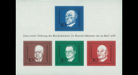 ALL68BF : 1968 - Bloc Allemagne 'Chancelier Adenauer