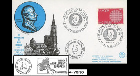 RD52L : 1970 - FDC 'Journée de l'Europe - 20 ans Plan Schuman' + liaison PE