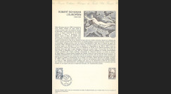 FE29DOa : 1975 - Document historique Musée postal - 1er Jour TP 'Schuman