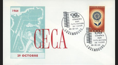 CECA9 : 1964 - FDC Luxembourg 'CECA - 1er Congrès sur l'utilisation de l'Acier'