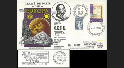 LUX17L : 1982 - FDC Luxembourg 1er Jour du TP 'Europa - Traité de Paris 1951'
