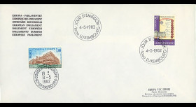 LUX17La : 1982 - Env. de service PE 1er Jour du TP Luxembourg 'Europa - Traité de Paris 1951'