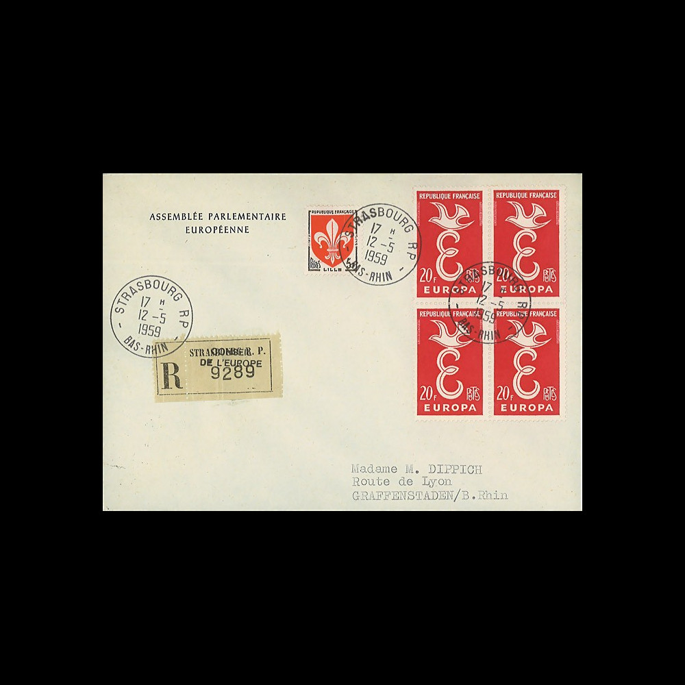 AP7a : 1959 - Env. de service PE RECO '7e session de la présidence de Schuman' AP7a : 1959 - Env. de service PE RECO '7e session de la présidence de Schuman'