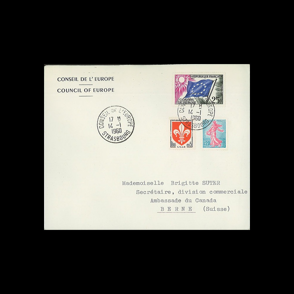 AP11c : 1960 - Env. de service CE '11e session de la présidence de Schuman'