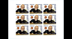 ABP1ND : 2007 - Feuillet de 9 vignettes non-dentelées 'Abbé Pierre'