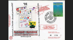 SL 1L : 1991 - 1er Jour du premier timbre-poste de la Slovénie indépendante