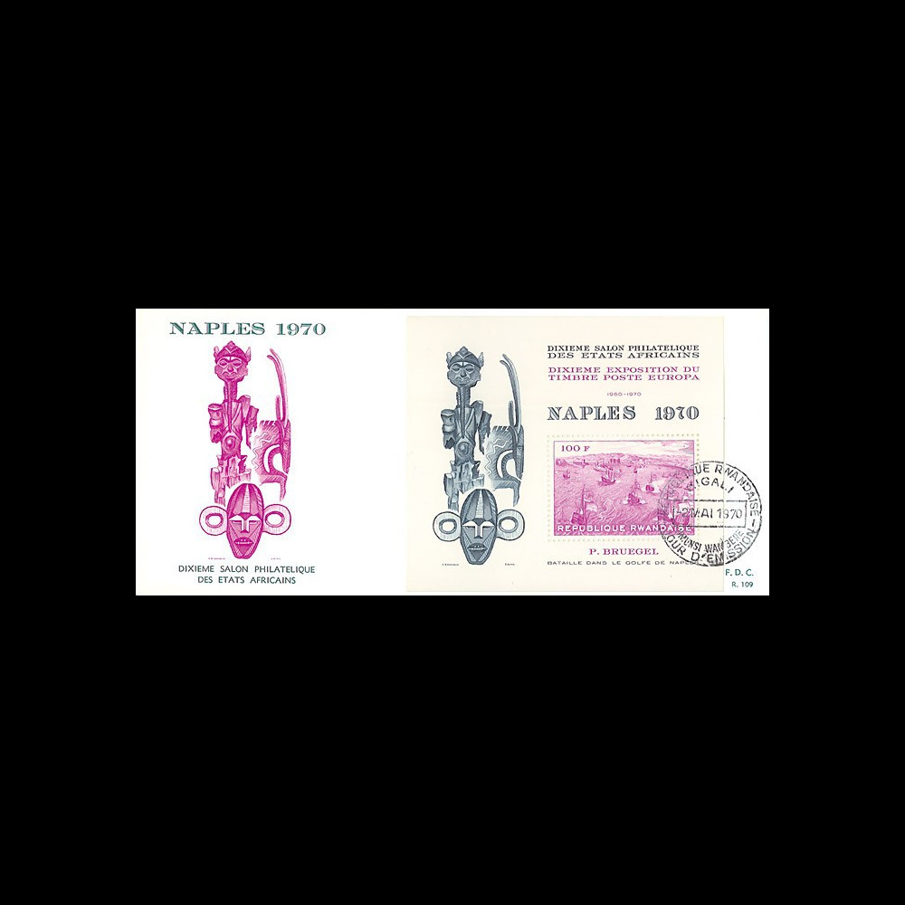 EU70-RWB : 1970 - FDC 1er Jour Rwanda 'Naples