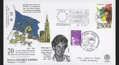 PE348-II : 1997 - FDC Session du Parlement européen 'Hommage à Lady Diana' - type2