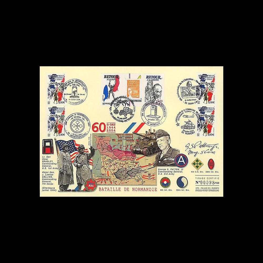 DEB 04-3 : 2004 - FDC D-Day - Bataille de Normandie