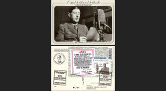DG10-3 : CP "BBC Londres 18 juin 1940" 1er jour Colombey du bloc "A tous les Français"