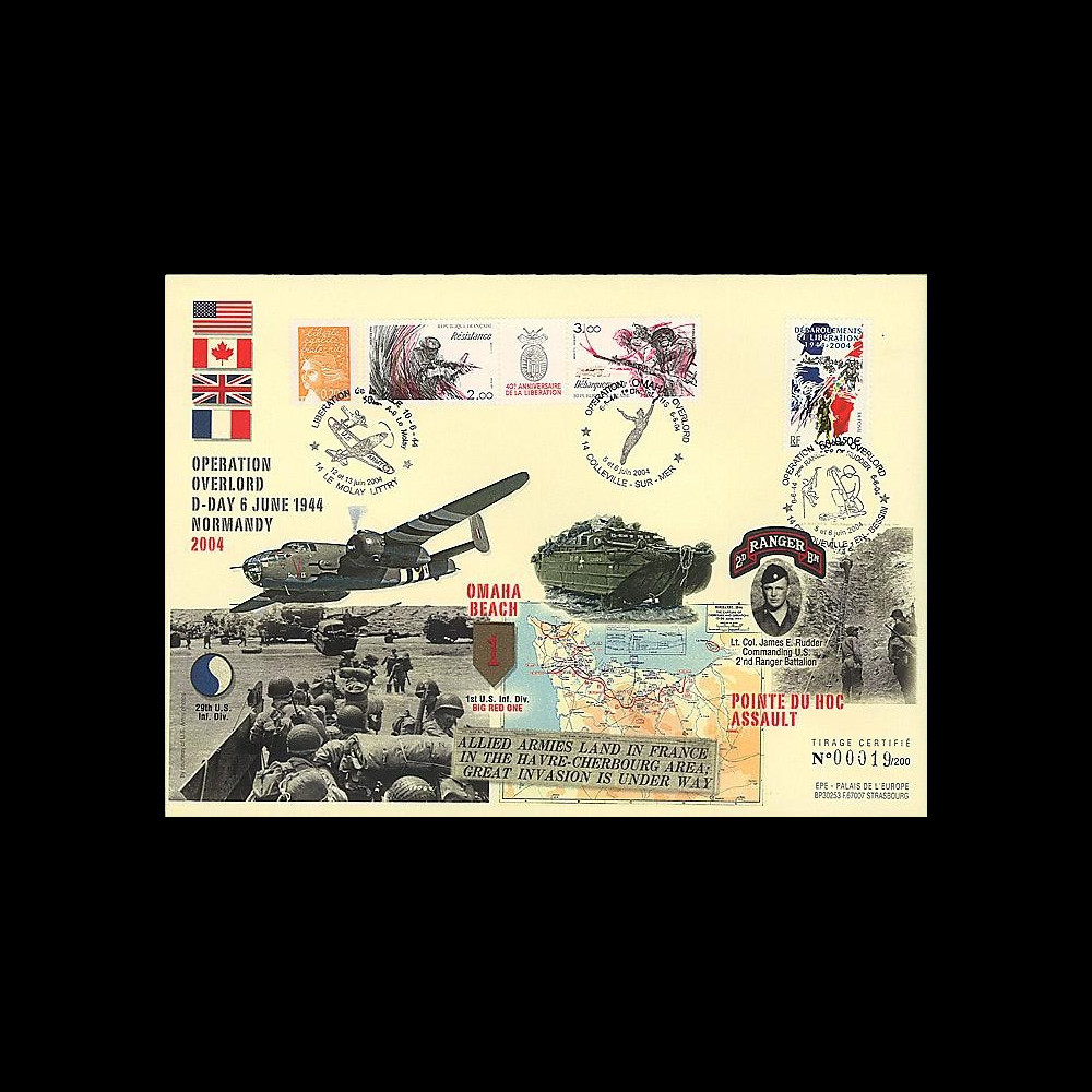 DEB 04-4 : 2004 - FDC D-Day Omaha Beach