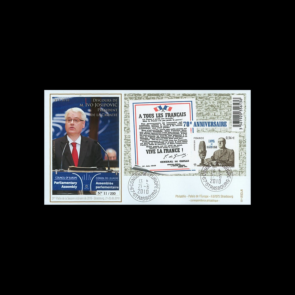 CE61-III : 2010 - Session du CE - Discours de M. JOSIPOVIC