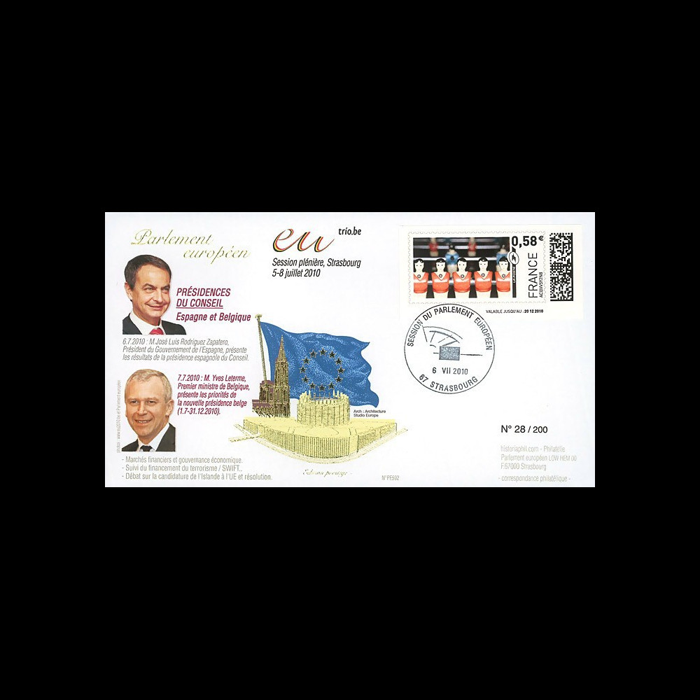 PE592 : 2010 - FDC PE "Bilan présidence espagnole et programme présidence belge de l'UE"