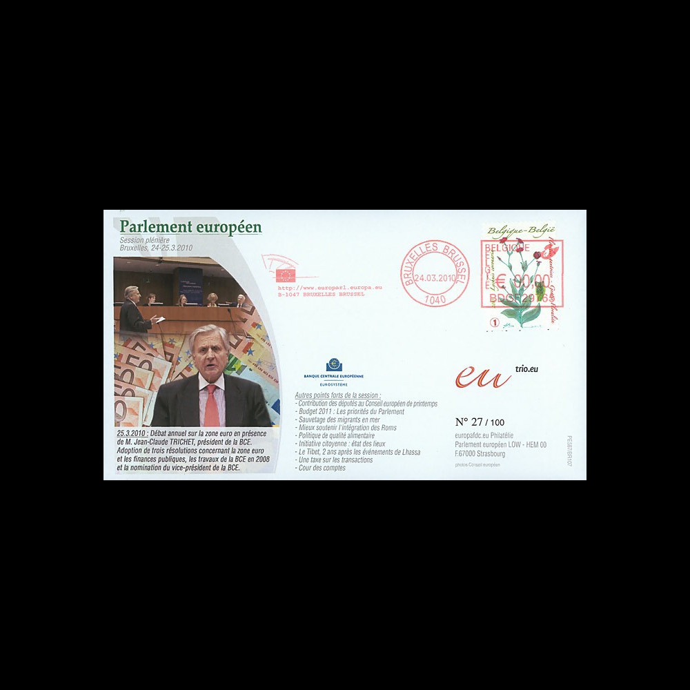 BR107 : 2010 - FDC Bruxelles "Débat sur la zone euro avec M. Trichet
