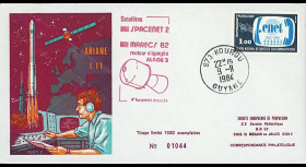 SEP 15L : 1984 - FDC de la SEP Ariane V11 sat. SPACENET 2 & MARECS B2