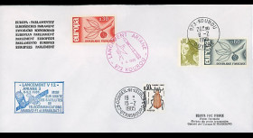 AR 24LA : 1985 - Env. officielle Parlement eur. Ariane V12 - sat. ARABSAT-F1 et BRASILSAT-1