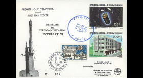 INTELSAT5 : 1985 - FDC 1er Jour Cameroun "20e anniversaire d'Intelsat"