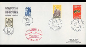 AR 26LA : 1985 - Env. officielle Parlement eur. Ariane V13 - sat. TÉLECOM 1B & GSTAR