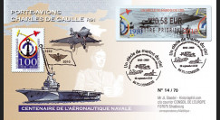 AERONAV10-2P : 2010 - Pli “100 ans Aéronautique Navale - PA de Gaulle” - Ploemeur
