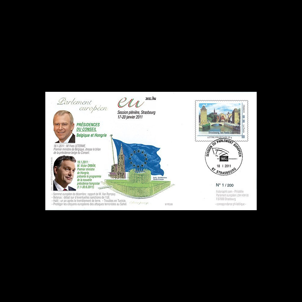 PE599 : 2010 - FDC PE "Bilan présidence belge et programme présidence hongroise de l'UE"