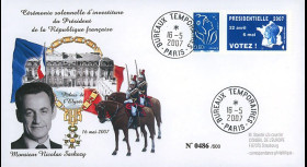 EP07-4 : 2007 - Pli "Présidentielles 2007 - Investiture de Sarkozy" - TAD BT Paris