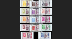 DG10-9PT8-21 : 14 porte-timbres "de Gaulle - Appel 18 juin" / "les couleurs de Marianne"