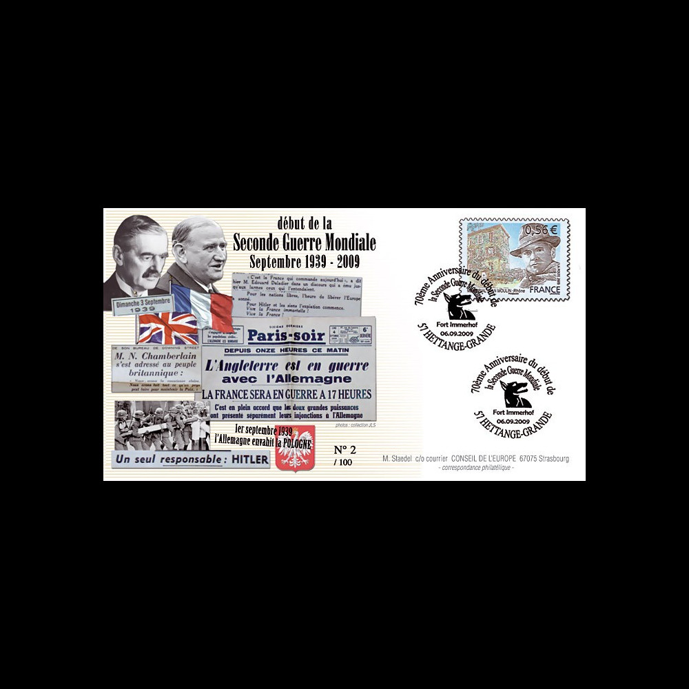 WW39-09C1 : 2009 - Pli France "3.9.39