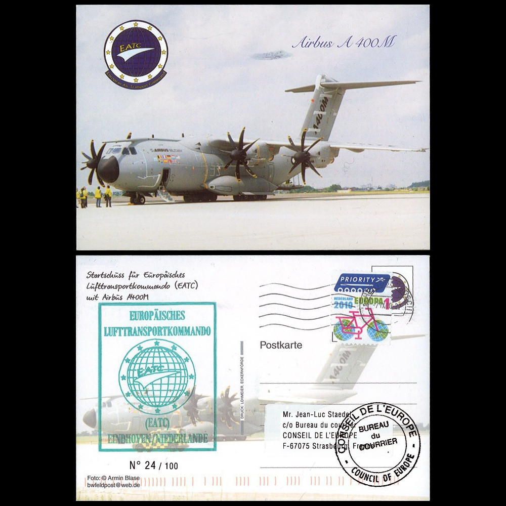 A400M-7 : 2010 - CP Airbus A400M "Commandement Européen de Transport Aérien EATC"