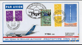 A380-2T1 : 2005 - 1er roulage autonome du prototype 001 de l'A380