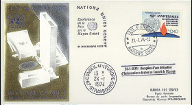 LE81 : 21.4.74 - FDC Nations-Unies “Conférence de la Paix sur le Moyen Orient 1973-1974”