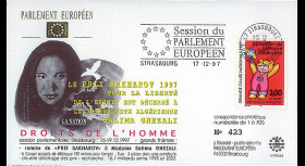 PE354 : 17.12.97 - FDC Session PE "Prix Sakharov à Salima Ghezali