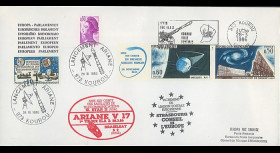 AR30LA : 28.3.86 - Env. Parlement européen “Ariane V17 - sat. G-STAR II & BRASILSAT S2”
