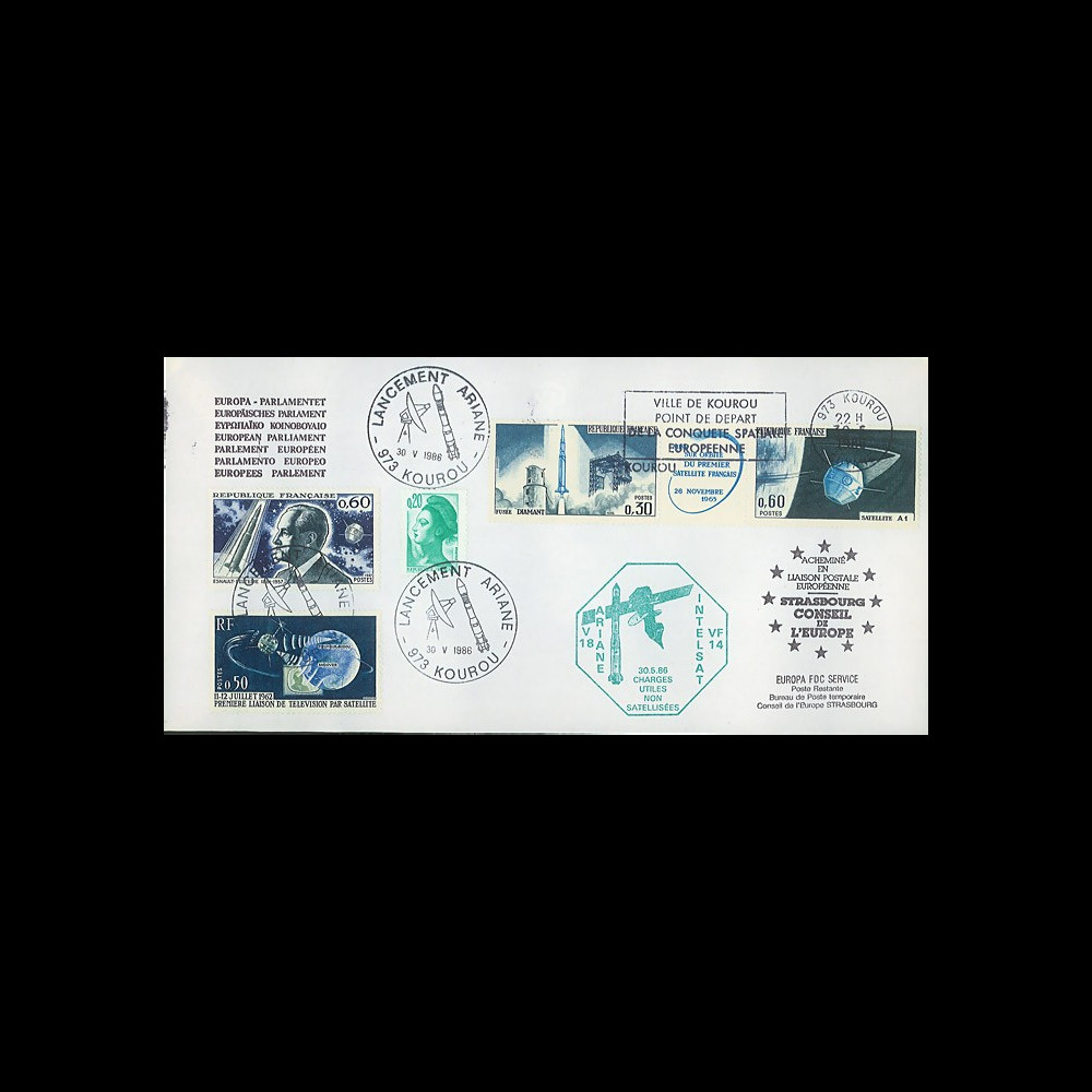 AR31LA : 30.5.86 - Env. Parlement européen “Ariane V18 - INTELSAT VF14 non-satelisées”