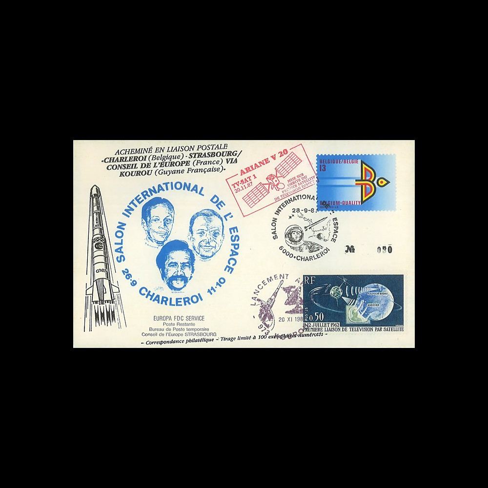AR34LB : 28.9.87 - FDC “Salon Intern. de l’Espace