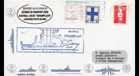 11NAV-FR02 : 2.3.94 - Pli Marine Nationale française “BATRAL L9030 CHAMPLAIN"