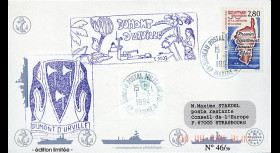 11NAV-FR03 : 1.3.94 - Pli Marine Nationale française "BATRAL L9032 DUMONT D’URVILLE"
